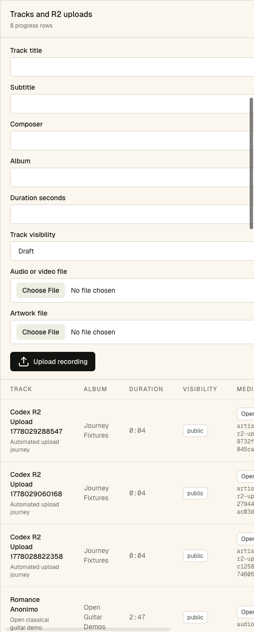 Admin R2 upload workflow