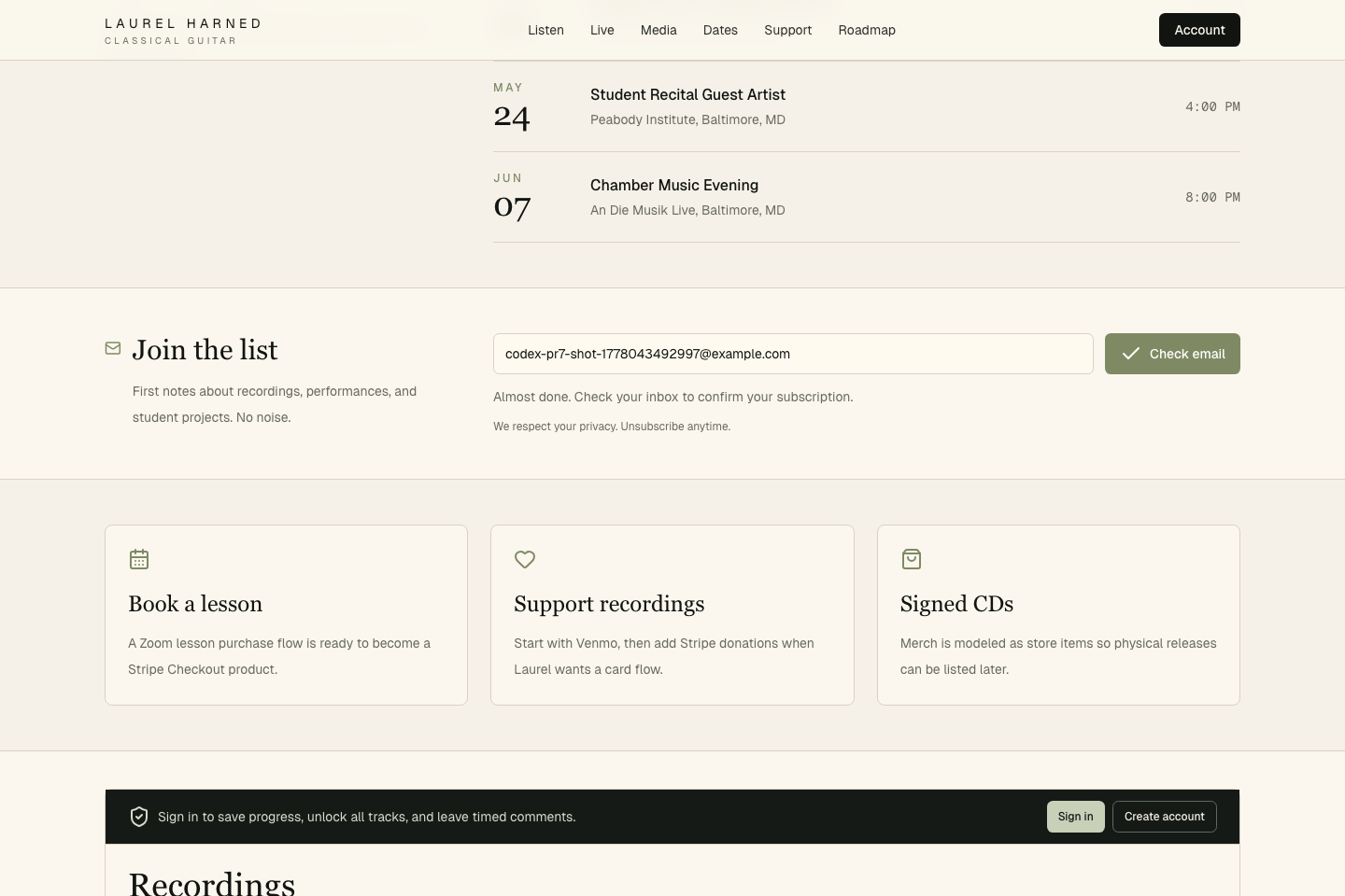 Newsletter confirmation email flow